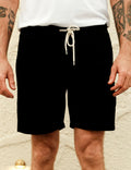 MR SIMPLE - Burbank Cord Short - Black-Shorts-Mr. Simple-S-UPTOWN LOCAL