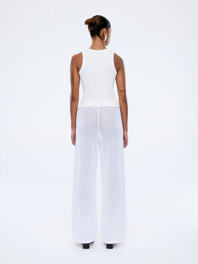 ENA PELLY - Harper Crochet Pant - Vintage White-Pants-ENA PELLY-6-UPTOWN LOCAL