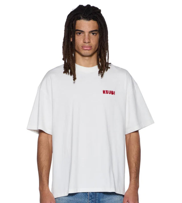 KSUBI - Mekanik Biggie SS Tee - Vintage White-T-Shirts-Ksubi-S-UPTOWN LOCAL