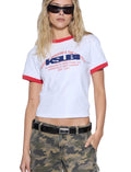 KSUBI - Varsity Shrunken SS Tee - White-T-Shirts-Ksubi-6/XS-UPTOWN LOCAL