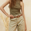 STATUS ANXIETY - In Reverse - Tan / Gold-Belts-Status Anxiety-S/M-UPTOWN LOCAL