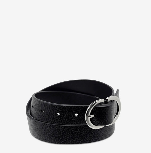 STATUS ANXIETY - In Reverse - Black / Silver-Belts-Status Anxiety-S/M-UPTOWN LOCAL