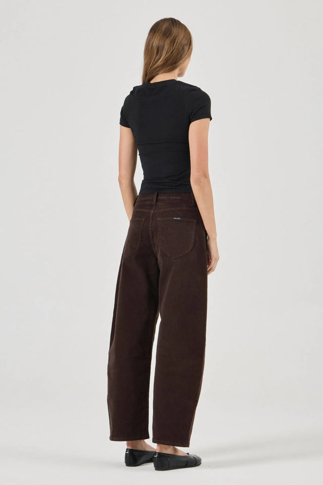 ROLLAS - Gigi Barrel Jean - Espresso Cord-Denim-Rolla's-24-UPTOWN LOCAL