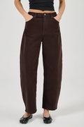 ROLLAS - Gigi Barrel Jean - Espresso Cord-Denim-Rolla's-24-UPTOWN LOCAL