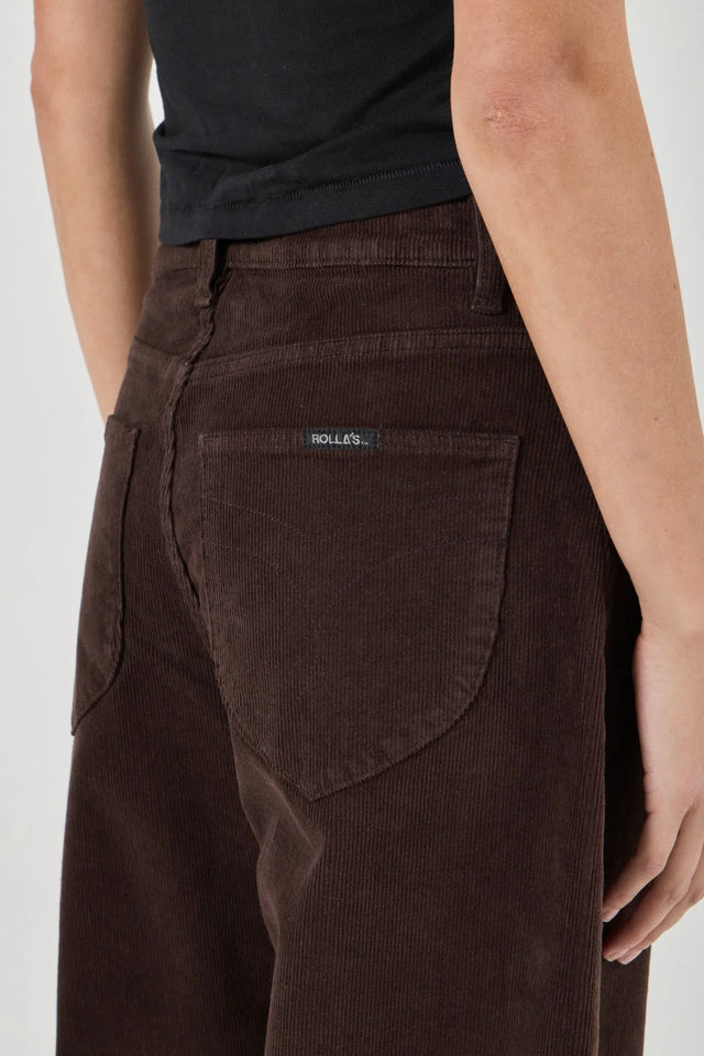 ROLLAS - Gigi Barrel Jean - Espresso Cord-Denim-Rolla's-24-UPTOWN LOCAL