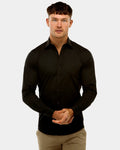 BROOKSFIELD - Performance Fit Business Shirt - Black-Shirts-Brooksfield-38-UPTOWN LOCAL