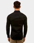 BROOKSFIELD - Performance Fit Business Shirt - Black-Shirts-Brooksfield-38-UPTOWN LOCAL