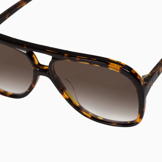 VALLEY - Bang - Dark Tort w. Matte Black Metal Trim / Brown Gradient Polarised Lens-Sunglasses-Valley-UPTOWN LOCAL