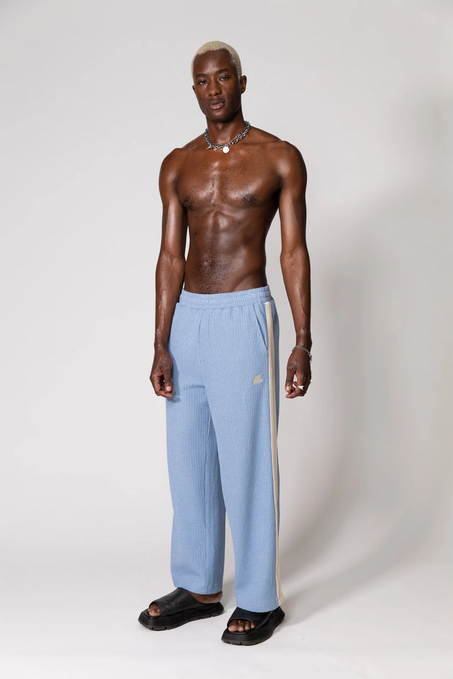 SOMETHING VERY SPECIAL - Steel Blue Knitted Baggy Pant-Pants-Something Very Special-S-UPTOWN LOCAL