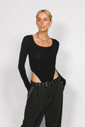 SOMETHING VERY SPECIAL - Trinity Cut-Out Body Suit - Black-Bodysuit-Something Very Special-XS-UPTOWN LOCAL