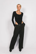 SOMETHING VERY SPECIAL - Trinity Cut-Out Body Suit - Black-Bodysuit-Something Very Special-XS-UPTOWN LOCAL