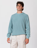 MR SIMPLE - Fisher Knit - Blue Smoke-Jumpers-Mr. Simple-S-UPTOWN LOCAL