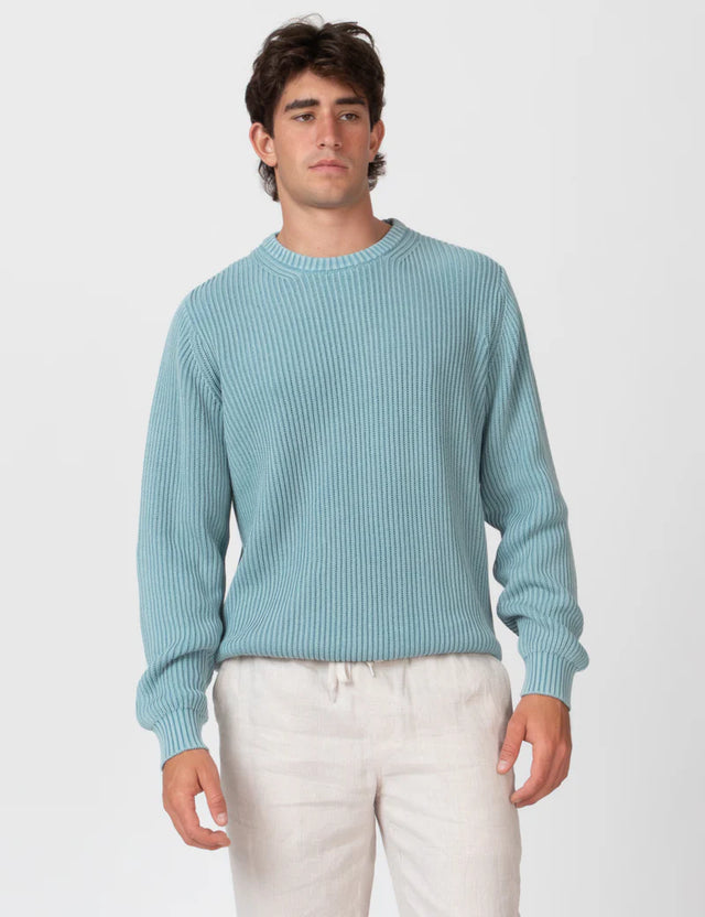 MR SIMPLE - Fisher Knit -  Blue Smoke