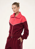 PE NATION - Triumph Jacket - Cabernet / Strawberry-Sweaters-PE Nation-6/XS-UPTOWN LOCAL