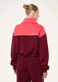 PE NATION - Triumph Jacket - Cabernet / Strawberry-Sweaters-PE Nation-6/XS-UPTOWN LOCAL