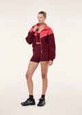 PE NATION - Triumph Jacket - Cabernet / Strawberry-Sweaters-PE Nation-6/XS-UPTOWN LOCAL