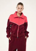 PE NATION - Triumph Jacket - Cabernet / Strawberry-Sweaters-PE Nation-6/XS-UPTOWN LOCAL