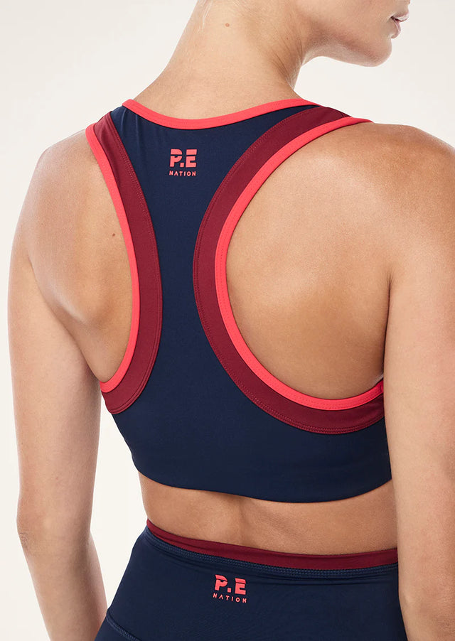 PE NATION - Convex Sports Bra - Dark Navy-Activewear-PE Nation-6/XS-UPTOWN LOCAL