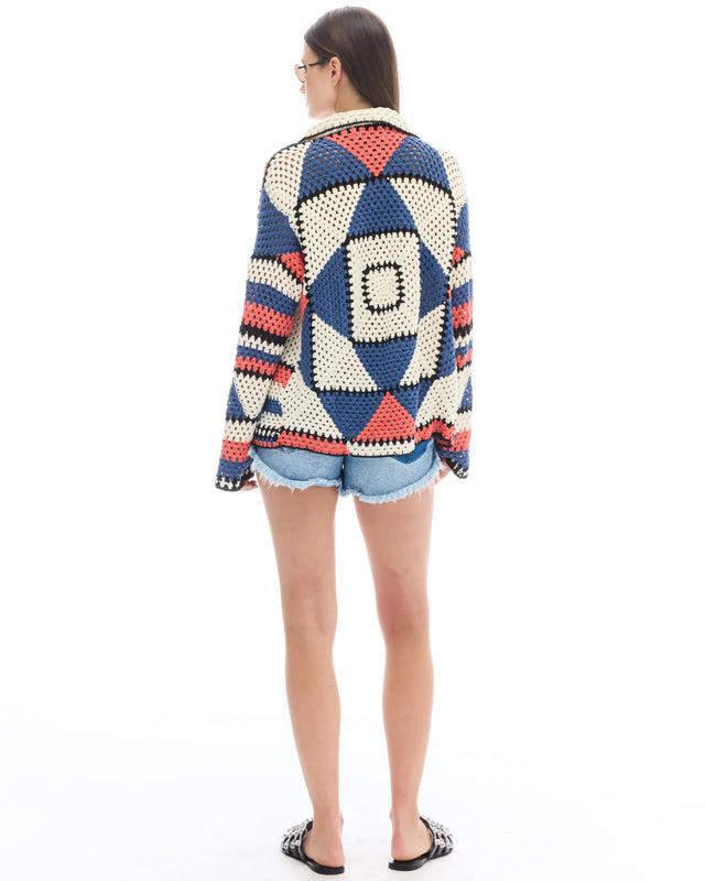THE TALES - Hand Knitted Crochet Cardigan-Knitwear-The Tales-S/M-UPTOWN LOCAL