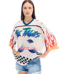THE TALES - 05 Racer Football Jersey - Off White-Shirts & Tops-The Tales-XS-UPTOWN LOCAL