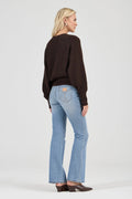 ROLLAS - Duchess Cardigan - Chocolate-Knitwear-Rolla's-6/XS-UPTOWN LOCAL