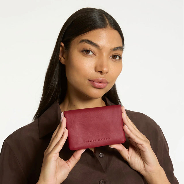 STATUS ANXIETY - Is Now Better - Rouge Nappa-Wallets-Status Anxiety-UPTOWN LOCAL