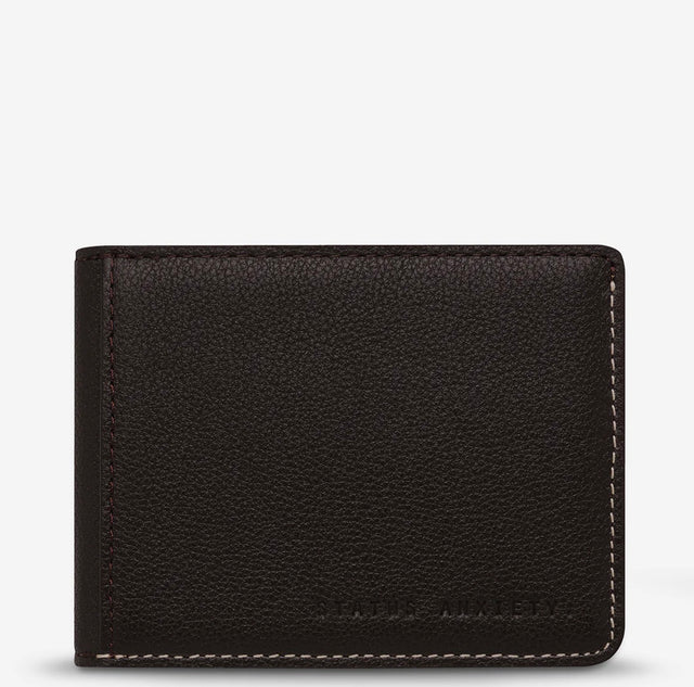 STATUS ANXIETY - Ethan Money Clip Wallet - Chocolate-Wallets-Status Anxiety-UPTOWN LOCAL