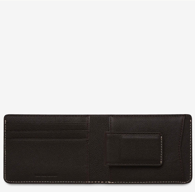 STATUS ANXIETY - Ethan Money Clip Wallet - Chocolate-Wallets-Status Anxiety-UPTOWN LOCAL