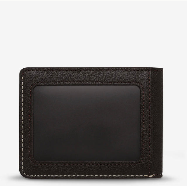 STATUS ANXIETY - Ethan Money Clip Wallet - Chocolate-Wallets-Status Anxiety-UPTOWN LOCAL