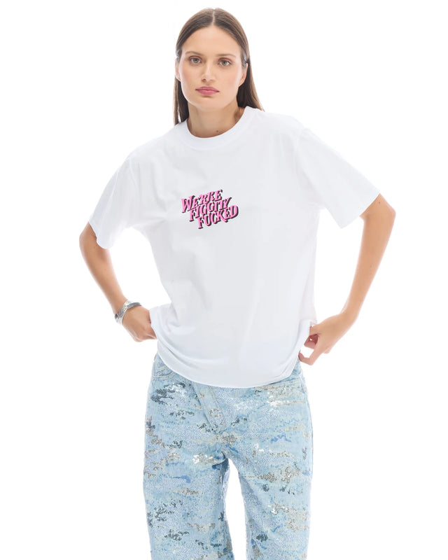 THE TALES - Were Figgity Fucked Tee - White