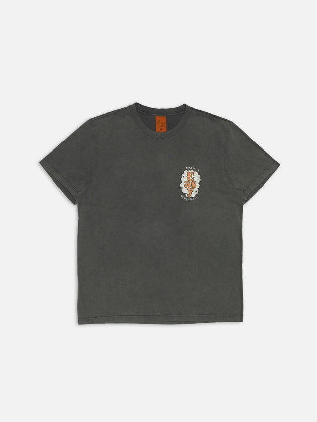 NUDIE JEANS - Roy T-Shirt Easy Cloud - Antracite