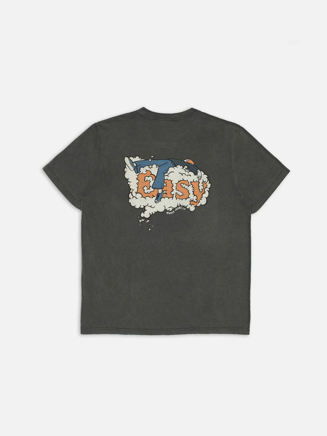 NUDIE JEANS - Roy T-Shirt Easy Cloud - Antracite