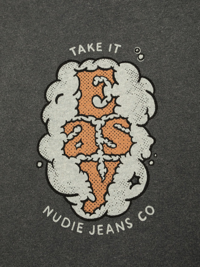 NUDIE JEANS - Roy T-Shirt Easy Cloud - Antracite-T-Shirts-Nudie Jeans-S-UPTOWN LOCAL
