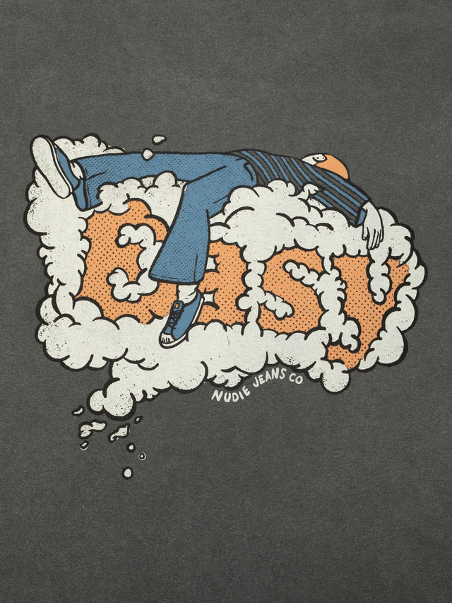 NUDIE JEANS - Roy T-Shirt Easy Cloud - Antracite-T-Shirts-Nudie Jeans-S-UPTOWN LOCAL