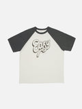NUDIE JEANS - Roy Raglan T-shirt Take It Easy - Off White / Black-T-Shirts-Nudie Jeans-S-UPTOWN LOCAL