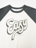 NUDIE JEANS - Roy Raglan T-shirt Take It Easy - Off White / Black-T-Shirts-Nudie Jeans-S-UPTOWN LOCAL