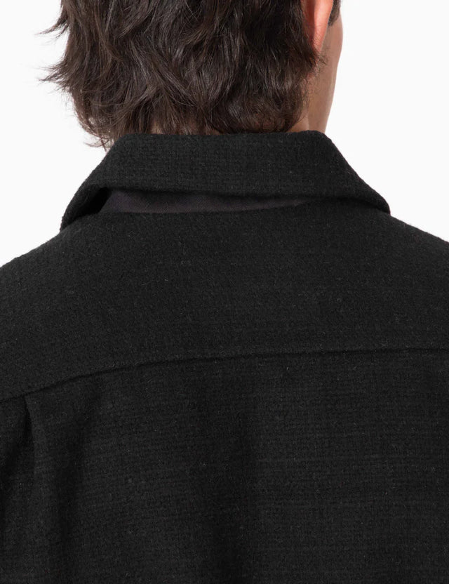 MR SIMPLE - Hudson Jacket - Black Crosshatch-Jackets-Mr. Simple-S-UPTOWN LOCAL