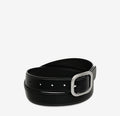 STATUS ANXIETY - Falling Quite Belt - Black Nappa / Silver-Belts-Status Anxiety-S/M-UPTOWN LOCAL