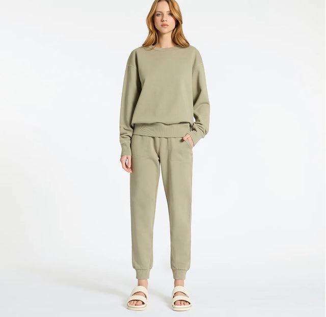 STATUS ANXIETY - As You Wake Track Pant - Washed Sage-Track Pants-Status Anxiety-S-UPTOWN LOCAL