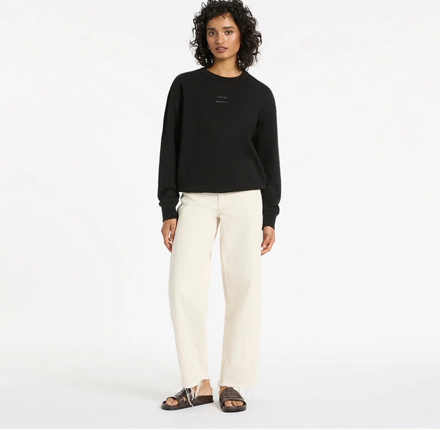 STATUS ANXIETY - Could Be Nice Sweater - Soft Black-Sweaters-Status Anxiety-S-UPTOWN LOCAL