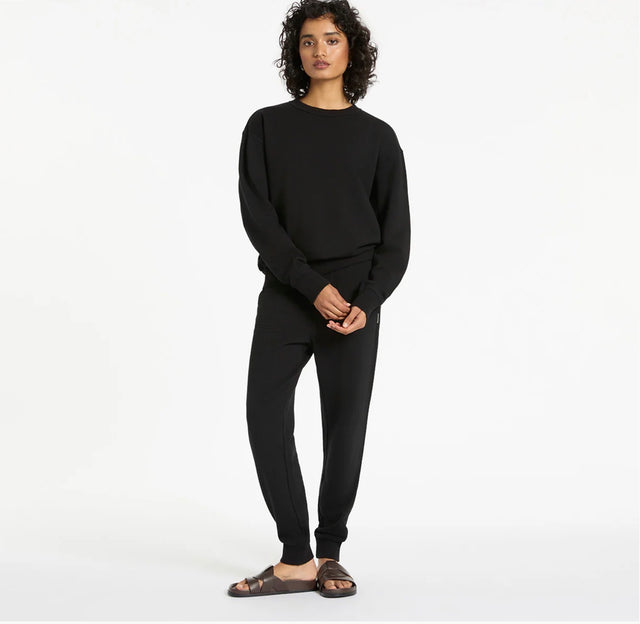 STATUS ANXIETY - As You Wake Track Pant - Soft Black-Track Pants-Status Anxiety-S-UPTOWN LOCAL
