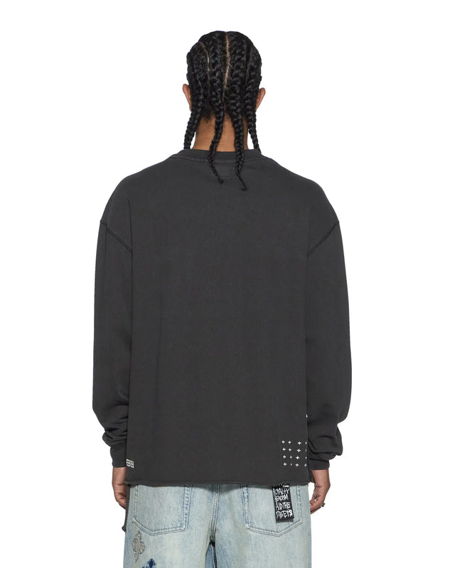 KSUBI - Laybel Ekcess LS Tee - Washed Black