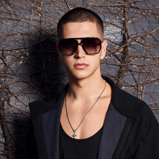 VALLEY - Rodeo - Gloss Black w. Gold Metal / Black Gradient Lens-Sunglasses-Valley-UPTOWN LOCAL