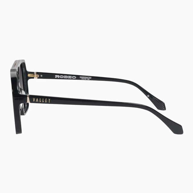 VALLEY - Rodeo - Gloss Black w. Gold Metal / Black Gradient Lens-Sunglasses-Valley-UPTOWN LOCAL