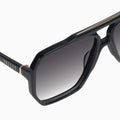 VALLEY - Rodeo - Gloss Black w. Gold Metal / Black Gradient Lens-Sunglasses-Valley-UPTOWN LOCAL