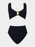 HUNZA G - Nadine Bikini - Black-Swimwear-Hunza G-UPTOWN LOCAL