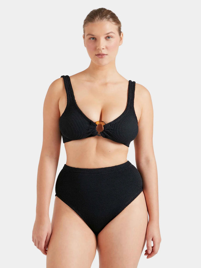 HUNZA G - Nadine Bikini - Black-Swimwear-Hunza G-UPTOWN LOCAL