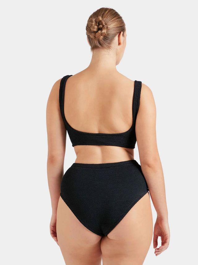 HUNZA G - Nadine Bikini - Black-Swimwear-Hunza G-UPTOWN LOCAL