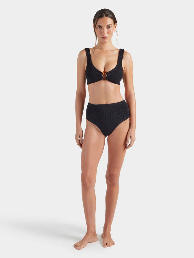 HUNZA G - Nadine Bikini - Black-Swimwear-Hunza G-UPTOWN LOCAL