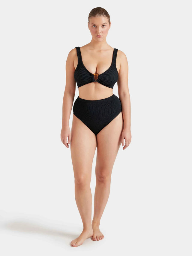HUNZA G - Nadine Bikini - Black-Swimwear-Hunza G-UPTOWN LOCAL